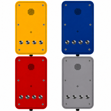 PT104-4B 4 Button Push-to-Call Outdoor Phone