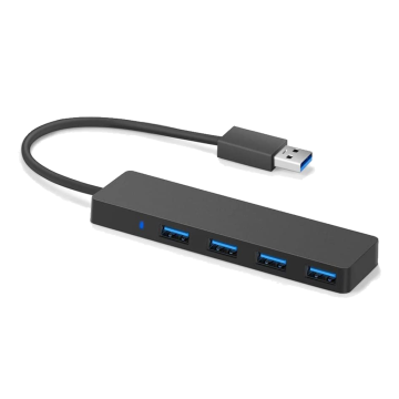 4-Port USB 3.0 Extension - Ultra Slim Powered Data Hub