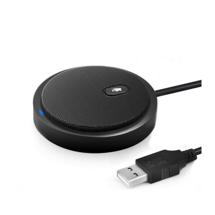 Omnidirectional USB Condenser Microphone with Mute Button