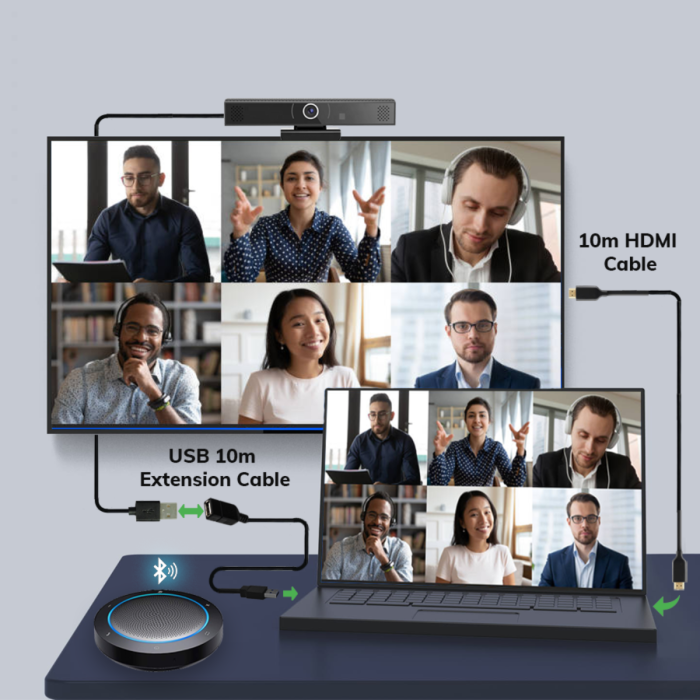 Webcam Conference Room / PC / Laptop / TV - 10m Cable Kit