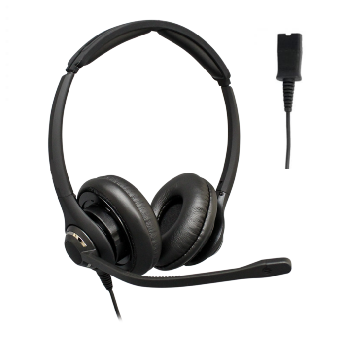 202 Binaural Noise Cancelling Office Headset