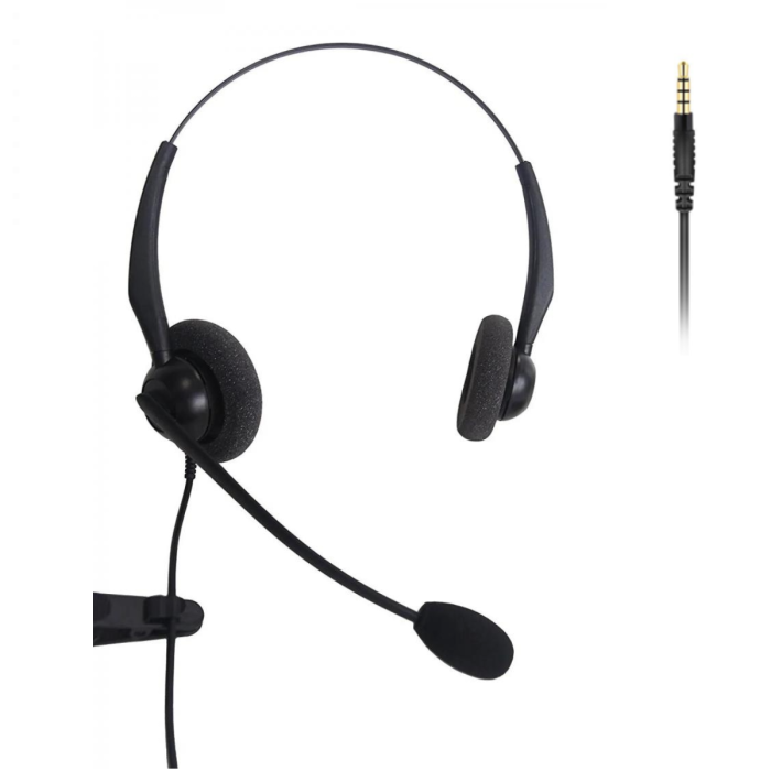 Entry Level Binaural Noise Cancelling Headset - 3.5mm