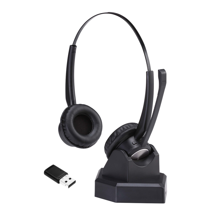 Advanced D Binaural Noise Cancelling Wireless Bluetooth Headset
