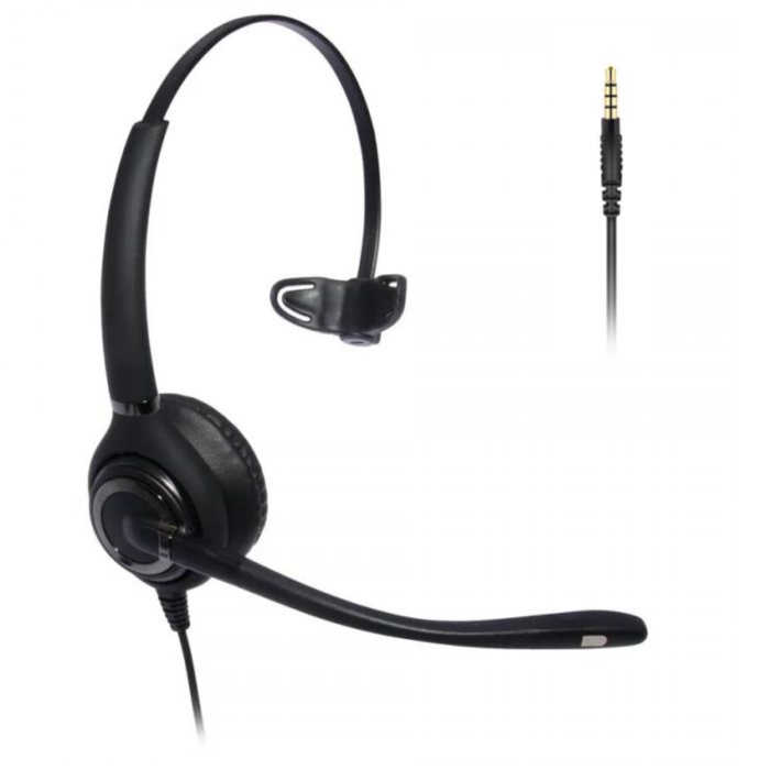 Advanced Monaural Noise Cancelling Headset - 3.5mm