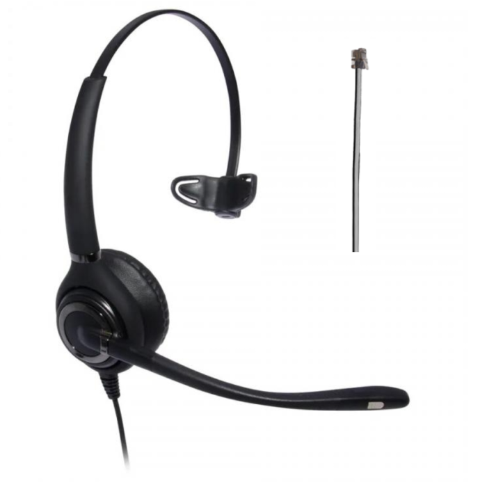 Advanced Monaural Noise Cancelling Headset - RJ11