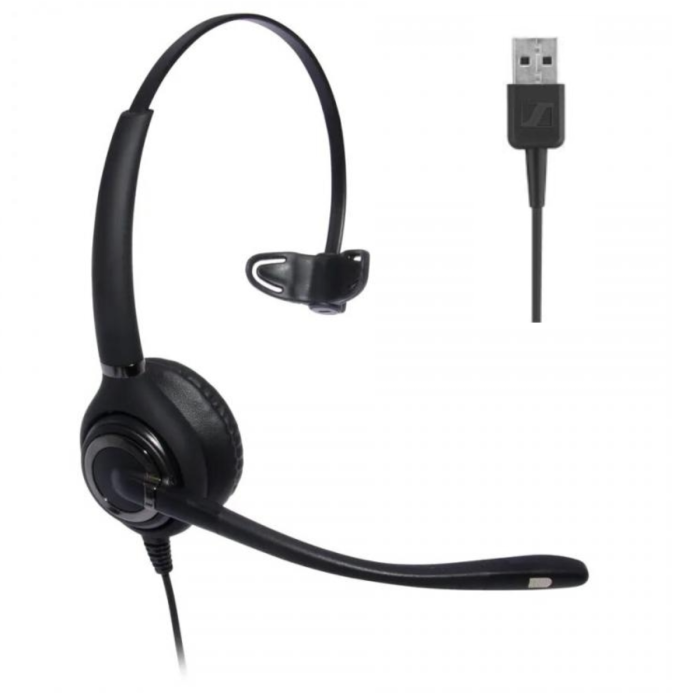 Advanced Monaural Noise Cancelling Headset - USB-A - MS
