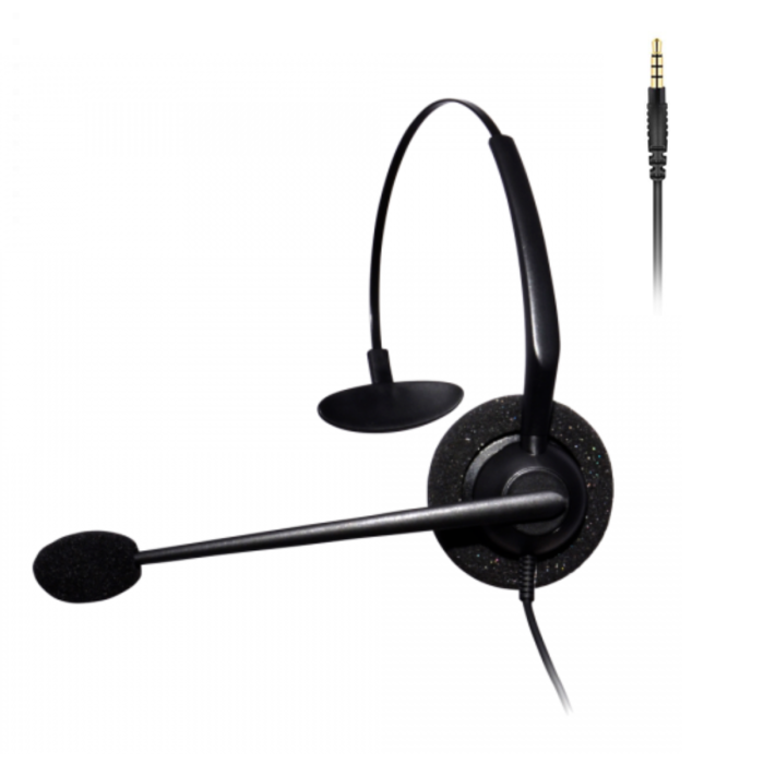 Entry Level Monaural Noise Cancelling Headset - 3.5mm