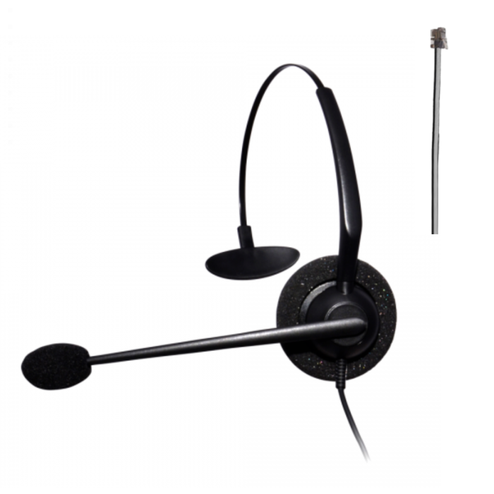 Entry Level Monaural Noise Cancelling Headset - RJ11