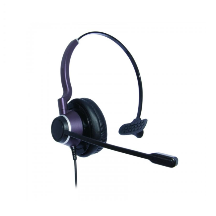 Monaural Ultra Noise Cancelling Headset with Connection Lead