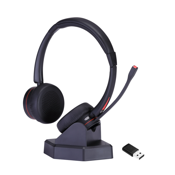 Advanced BBD Binaural Noise Cancelling Wireless Bluetooth Headset