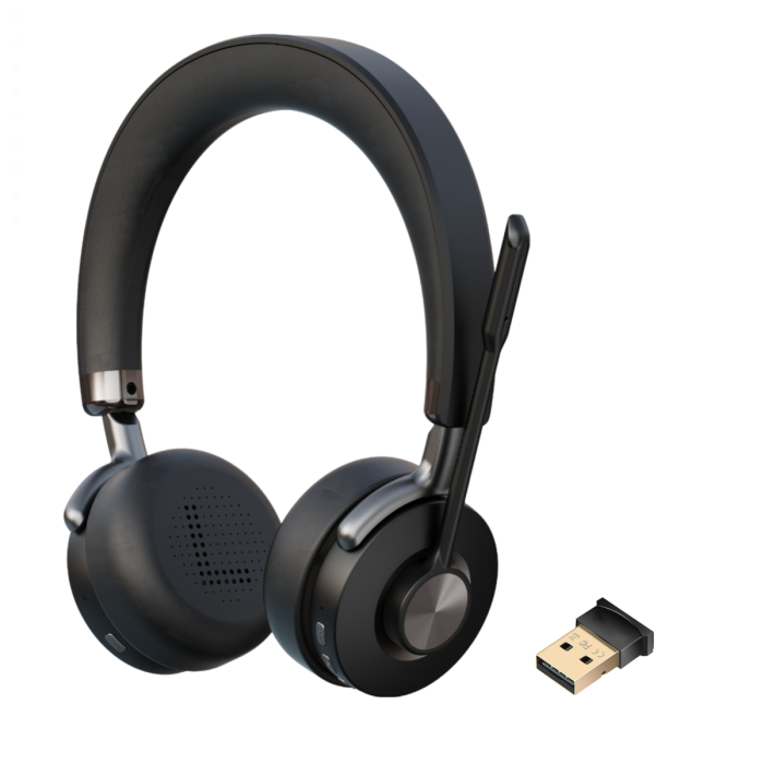 Premium ENC & ANC Bluetooth USB Headset with Dongle