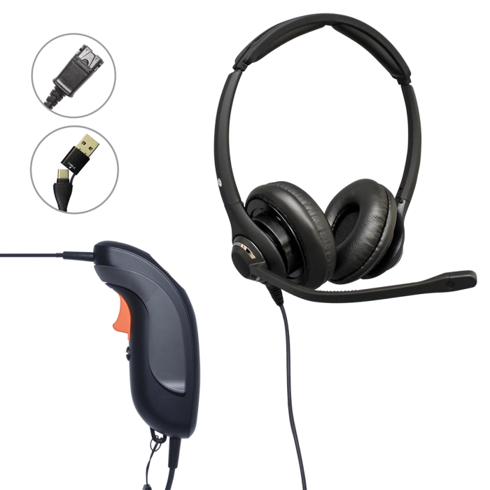 Responder 2 Push to Talk PTT Headset Bundle