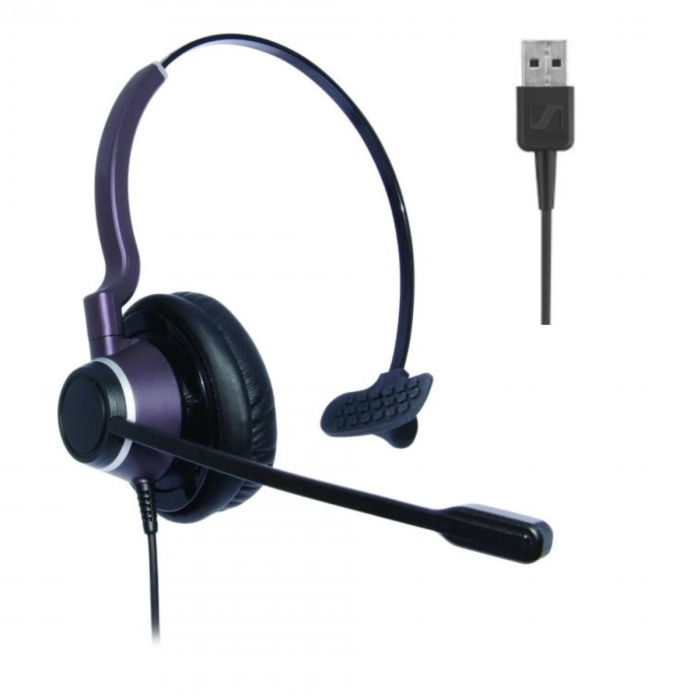 Monaural Ultra Noise Cancelling Headset - USB-A - MS