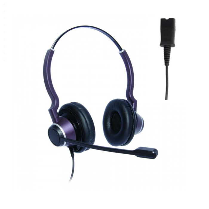Binaural Ultra Noise Cancelling Contact Centre Headset