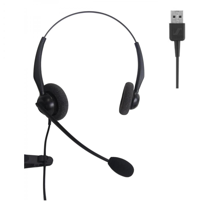 Entry Level Binaural Noise Cancelling Headset - USB-A - MS