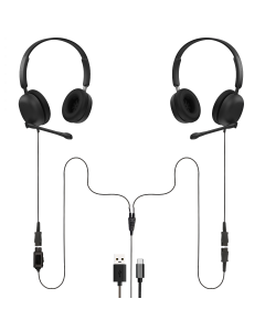 Training & Supervising TAA Compliant USB-A / USB-C Headset Bundle