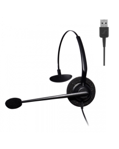 Entry Level Monaural Noise Cancelling Headset - USB-A - MS