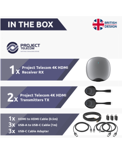 4K HDMI Wireless Transmitter Collaboration Tool - 2 Tx Pods