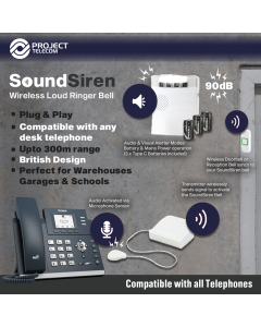 SoundSiren 90dB Wireless Telephone Ringer