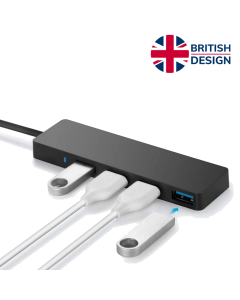 4-Port USB 3.0 Extension - Ultra Slim Powered Data Hub